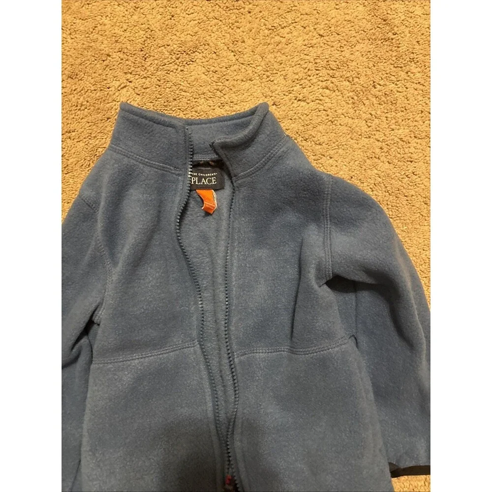 The Children's Place Boys Dinosaur Print 3 in 1 Hooded Blue Orange 3T